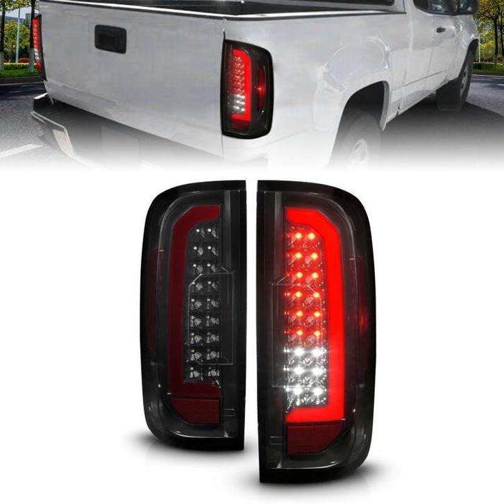ANZO 15-21 GMC Canyon Full LED Tail Lights w/ Red Lightbar, Auto-onderdelen, Verlichting, Ophalen of Verzenden