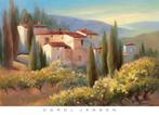 Kunstdruk Carol Jessen - Blue Shadow in Tuscany II 91x66cm, Verzenden, Nieuw