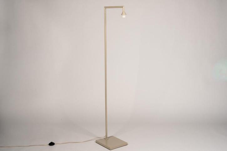 Rietveld Vloerlampen - Beige, Zand - Metaal, Huis en Inrichting, Lampen | Vloerlampen, Verzenden