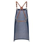 GGM Gastro | KARLOWSKY | Schort Denim X-Style - Denim Blauw, Verzenden