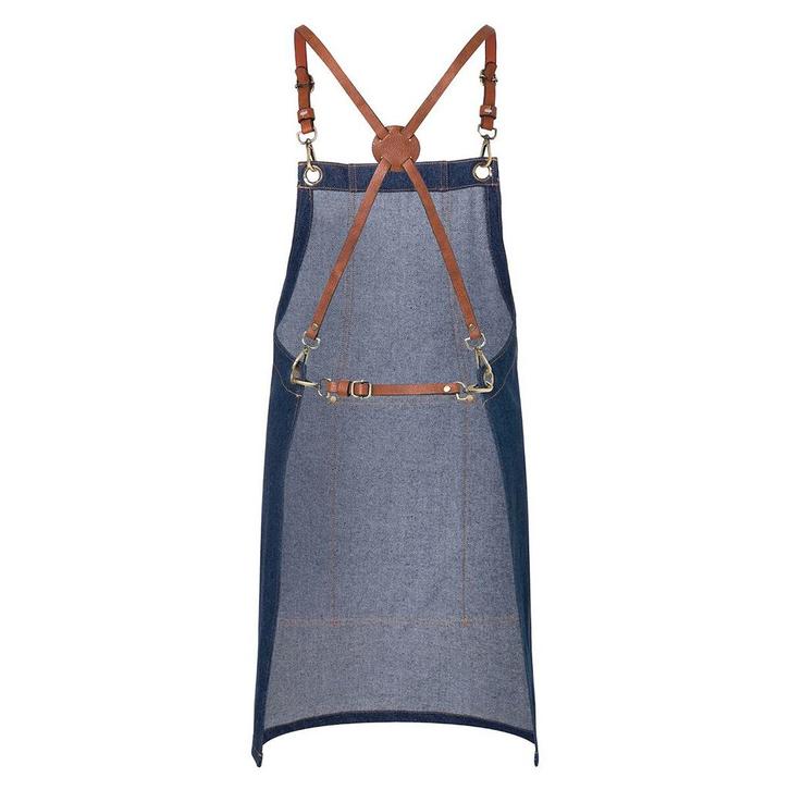 GGM Gastro | KARLOWSKY | Schort Denim X-Style - Denim Blauw, Zakelijke goederen, Horeca | Overige, Verzenden