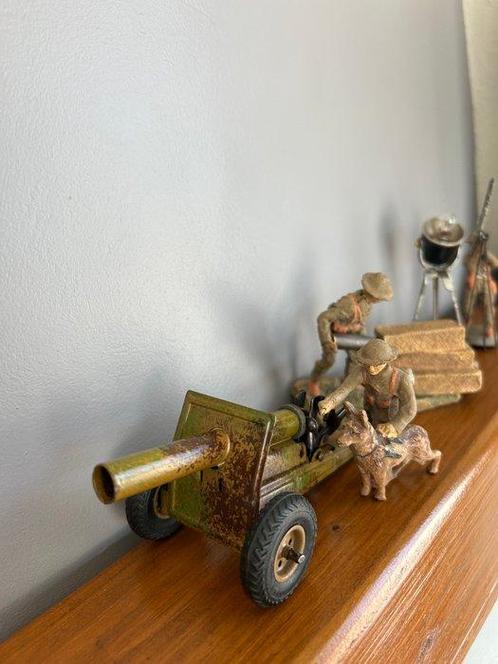 Elastolin - Speelgoed figuur Groupe d’artillerie Anglais -, Kinderen en Baby's, Speelgoed | Overig
