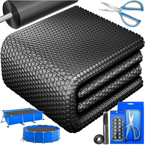 KESSER® Zwembad zonnezeil - Afdekzeil - Ø366cm - Zwart, Tuin en Terras, Tuinmeubel-accessoires, Nieuw, Verzenden