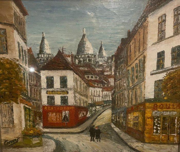 Europese school (XX) - Montmartre Parigi, Antiek en Kunst, Kunst | Schilderijen | Klassiek