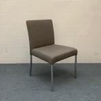 Walter Knoll Jasen design stoel, Grijs(taupe) - chroom, Huis en Inrichting, Gebruikt, Stof, Ophalen of Verzenden, Eén