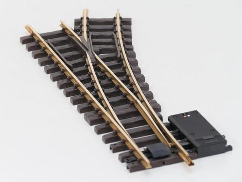 LGB 16050 Elektr.Weiche  rechts, R3,22.5 Grad (Messing), Hobby en Vrije tijd, Modeltreinen | Overige schalen, Rails, Gebruikt