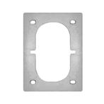 ProPlus Montageplaat voor dubbel sjoroog - 125 x 165 mm -..., Auto diversen, Aanhangwagen-onderdelen, Ophalen of Verzenden, Nieuw