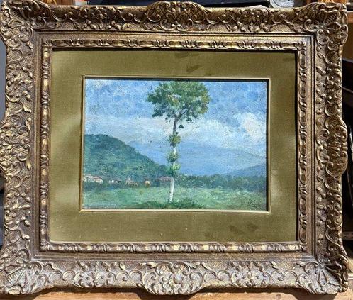 Niccoló Cannicci (1846-1906) - Paesaggio Toscano, Antiek en Kunst, Kunst | Schilderijen | Klassiek
