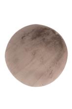 Rond Hoogpolig Vloerkleed | Heaven | Taupe | 120x120 cm, Huis en Inrichting, Stoffering | Tapijten en Kleden, Verzenden, Nieuw