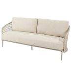 Puccini stoel bank loungeset 5 delig teak latte 4 Seasons, Tuin en Terras, Ophalen of Verzenden, Nieuw