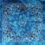 Haarband Bandana Zakdoek Tie Dye Paisley Print Blauw, Verzenden, Nieuw