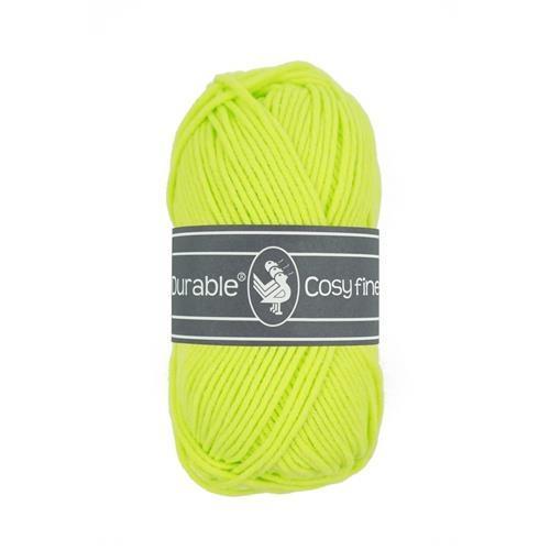 Durable Cosy Fine - Neon yellow, Hobby en Vrije tijd, Breien en Haken, Breien of Haken, Nieuw, Wol of Garen, Ophalen of Verzenden