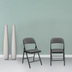 Bureaustoel klapstoel opvouwbaar 80x46x50 cm set van 6 grijs, Huis en Inrichting, Verzenden, Nieuw
