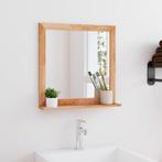vidaXL Wandspiegel 55x55 cm massief walnotenhout, Huis en Inrichting, Woonaccessoires | Spiegels, Verzenden, Nieuw