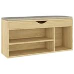 Schoenenbank 104cm | OP = OP | Halmeubel Outlet, Huis en Inrichting, Ophalen of Verzenden, Nieuw, Sonoma eiken