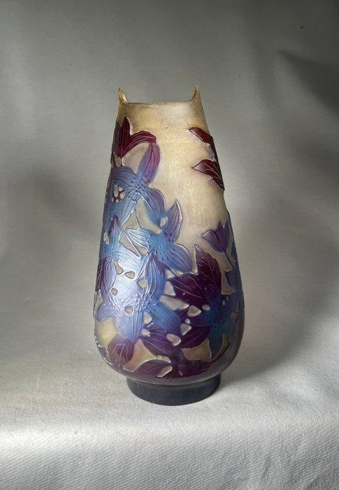 Emile Gallé - Vaas - Glas, Antiek en Kunst, Antiek | Glas en Kristal