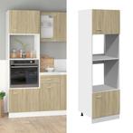 vidaXL Magnetronkast Lyon 60x57x207 cm bewerkt hout sonoma, Huis en Inrichting, Verzenden, Nieuw, Bruin