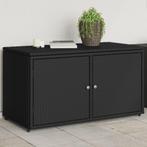 vidaXL Tuinkast 110x55x60,5 cm poly rattan zwart, Verzenden, Nieuw