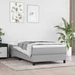 vidaXL Pocketveringmatras 90x200x20 cm stof lichtgrijs, Verzenden, Nieuw