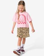 HEMA Kinderrok plisse luipaard bruin, Verzenden, Nieuw