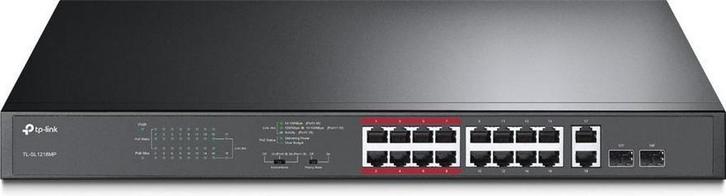 TP-Link TL-SL1218MP - Netwerk Switch - Unmanaged - 16, Computers en Software, Netwerk switches, Verzenden