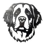 Wanddecoratie metaal hond Sint Bernard 33 cm, Verzenden, Nieuw