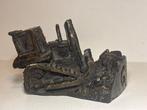 Beeld, Buldozer - 8.5 cm - Brons