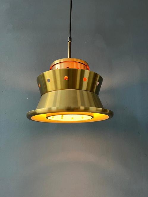 Metallic Doria Leuchten Space Age Hanging Lamp, Huis en Inrichting, Lampen | Hanglampen, Nieuw, Ophalen of Verzenden