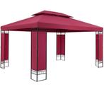 Paviljoen Elda Bordeaux-rood XXL 3x4 meter, Tuin en Terras, Verzenden, Nieuw