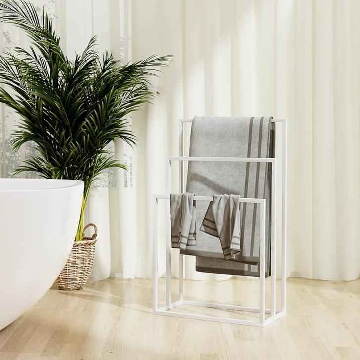 Badkamerrek Vrijstaand Wit | Retourdeal | Organiseer Slim, Huis en Inrichting, Badkamer | Badkamermeubels, Minder dan 25 cm, Nieuw