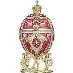 Groot rood keizerlijk ei - Fabergé-stijl Ei - FABERGE EG -