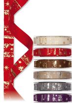 Vilt lint viltband bedrukt met sterren 77 rood goud 2 cm rol, Ophalen of Verzenden, Nieuw