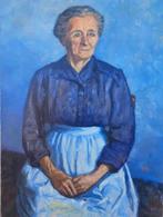 Escuela postimpresionista (XX) - La mère de lartiste, Antiek en Kunst