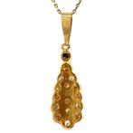 Gouden hanger met diamant 20 krt, Sieraden, Tassen en Uiterlijk, Kettinghangers, Ophalen of Verzenden, Nieuw