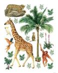 Jungle droom muurstickers Giraffe XL, olifant, jungledieren