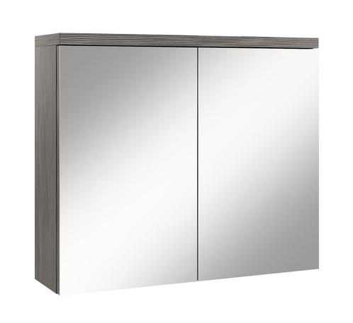 Badkamerkast Toledo 80 x 20 x 60 cm Gijs Eiken Spiegelkast, Huis en Inrichting, Badkamer | Badkamermeubels, Nieuw, Spiegelkast