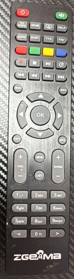 Afstandsbediening Zgemma h9t, Audio, Tv en Foto, Afstandsbedieningen, Origineel, Nieuw, Ophalen of Verzenden