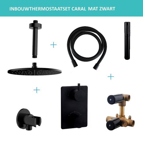 Inbouwthermostaatset Wiesbaden Caral Rond 20cm, Doe-het-zelf en Verbouw, Sanitair, Kraan, Nieuw, Ophalen of Verzenden