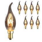 8x E14 LED lamp | Kaarslamp | 2.2W 2100K extra warm dimbaar, Led-lamp, Minder dan 30 watt, Verzenden, E14 (klein)