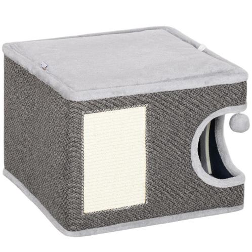 TRUUSK Krabton 35 cm - Kattenton met Hol en Speelbal - Katte, Dieren en Toebehoren, Katten-accessoires, Nieuw, Verzenden
