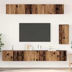 vidaXL Tv-meubelset 6 pcs Oud hout Standaard Medium Bewerkt, Verzenden, Nieuw, Overige houtsoorten