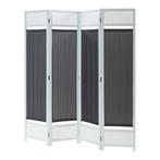 Kamerscherm Dorotea scheidingswand 160x170 cm wit en donkerg, Verzenden, Nieuw