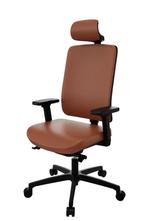 Flexi 1113A directie stoel, écht lederen bekleding, Huis en Inrichting, Bureaus, Ophalen of Verzenden, Nieuw, Bureau