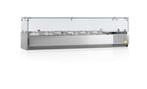 Tefcold saladiere | opzet koelvitrine | glas | 150 cm |, Nieuw in verpakking, Koelen en Vriezen
