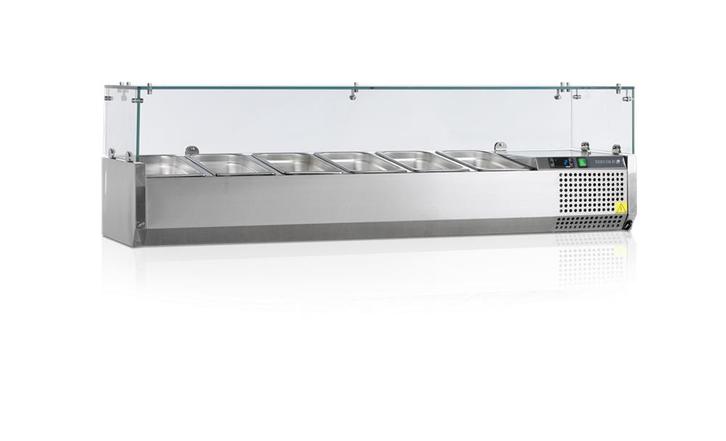 Tefcold saladiere | opzet koelvitrine | glas | 150 cm |, Zakelijke goederen, Horeca | Keukenapparatuur, Nieuw in verpakking, Koelen en Vriezen