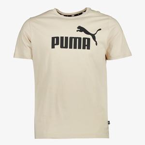 Puma Essentials Big Logo heren sport T-shirt beige maat XXL