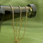 Gouden gourmet schakel ketting | 44 cm (schakelketting), Sieraden, Tassen en Uiterlijk, Kettingen, Ophalen of Verzenden, Gebruikt