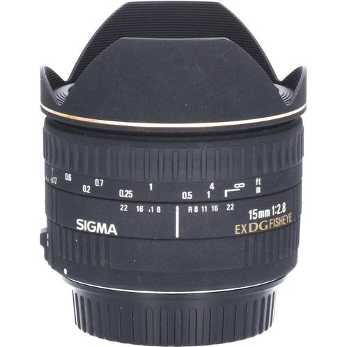 Sigma 15mm f/2.8 EX DG Diagonal Fisheye Canon CM3219, Audio, Tv en Foto, Fotografie | Lenzen en Objectieven, Groothoek Fisheye-lens