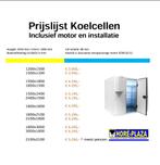 Koelcel of Vriescel + Motor | incl. installatie, Zakelijke goederen, Horeca | Keukenapparatuur, Ophalen of Verzenden, Koelen en Vriezen