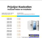 Koelcel of Vriescel + Motor | incl. installatie